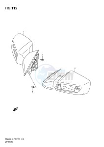 AN650 (E3-E28) Burgman drawing MIRROR (AN650L1 E3)