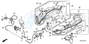 CBR1000RRA Australia - (U) drawing AIR INTAKE DUCT/SOLENOID VALVE