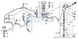 CB1000RA9 UK - (E / ABS MPH) drawing REAR BRAKE MASTER CYLINDER