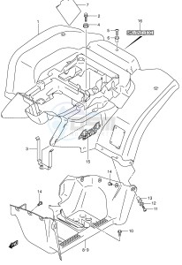 LT-F500F (P28-P33) drawing REAR FENDER (MODEL K4)