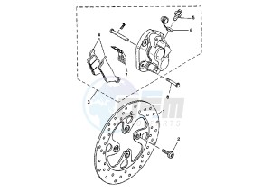 YP MAJESTY 150 drawing FRONT BRAKE CALIPER