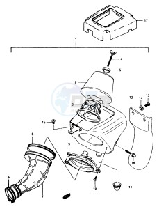 RM80 (T-V) drawing AIR CLEANER