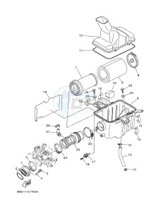 YFM450FWBD KODIAK 450 EPS (BB5A) drawing INTAKE