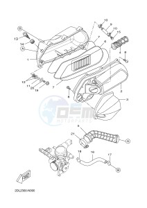 YP125RA (ABS) X-MAX 250 ABS (2DLB 2DLB 2DLB 2DLB) drawing INTAKE 2