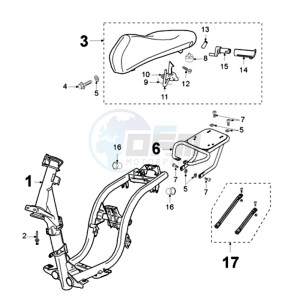 LUDIX 12 RL2A drawing FRAME AND SADDLE