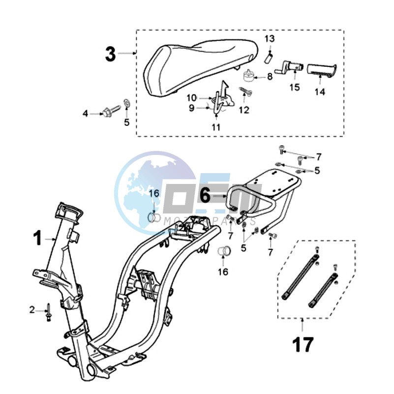 FRAME AND SADDLE