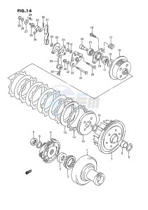 LT-F160 (P28) drawing CLUTCH