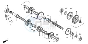 VT1100C2 drawing TRANSMISSION (VT1100CS/CT-CM/SW)