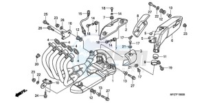 CB600F39 France - (F / CMF ST 25K) drawing EXHAUST MUFFLER