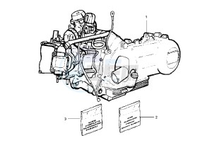 Beverly RST 125 drawing Engine