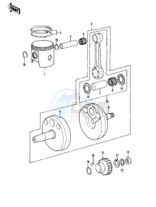 KDX 450 A [KDX450] (A1) [KDX450] drawing CRANKSHAFT_PISTON