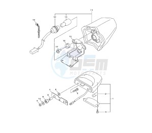 XJ6-FA DIVERSION ABS 600 drawing TAILLIGHT