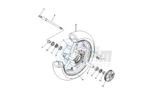 XP T-MAX ABS 500 drawing FRONT WHEEL