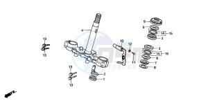 XL185S drawing STEERING STEM