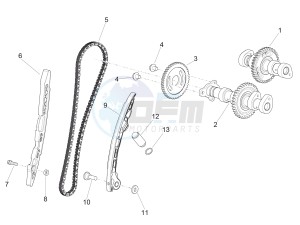 RSV4 1000 RR E4 ABS (EMEA) drawing Rear cylinder timing system