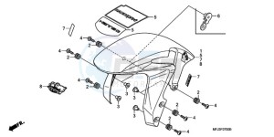 CBR600RRA Australia - (U) drawing FRONT FENDER