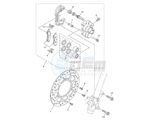 YZ 85 drawing FRONT BRAKE CALIPER