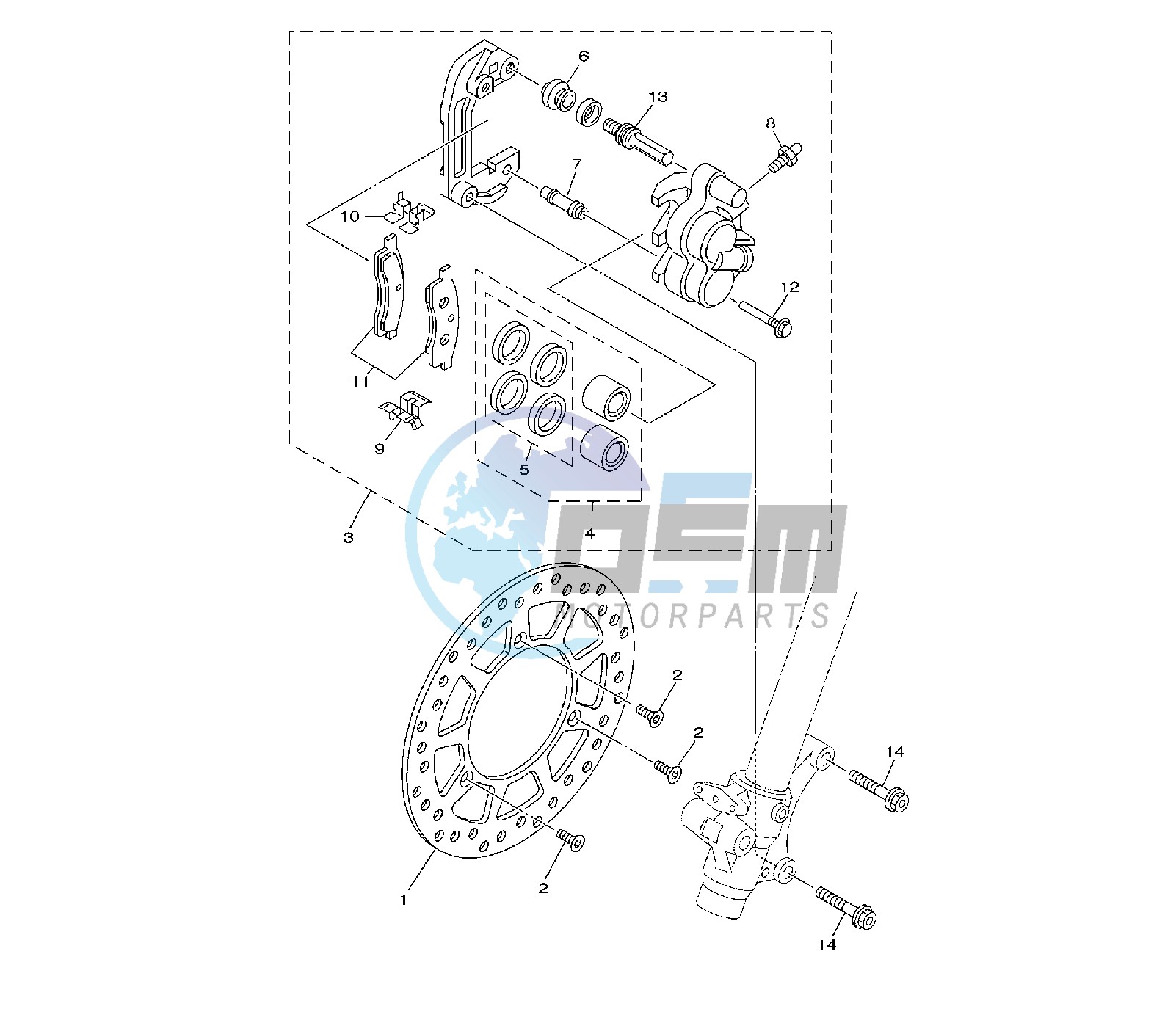 FRONT BRAKE CALIPER