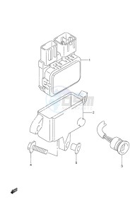 DF 20A drawing PTT Switch Remote Control w/Power Tilt