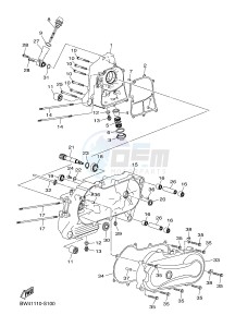 YFZ50 (BW43) drawing CRANKCASE