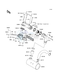 JET SKI ULTRA 300X JT1500HCF EU drawing Muffler(s)