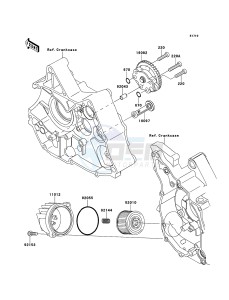 KLX110 KLX110CEF EU drawing Oil Pump