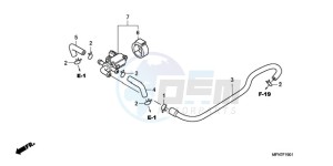 CB1000RA9 France - (F / ABS CMF) drawing AIR INJECTION CONTROL VALVE