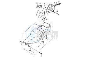 XV VIRAGO 1100 drawing SEAT