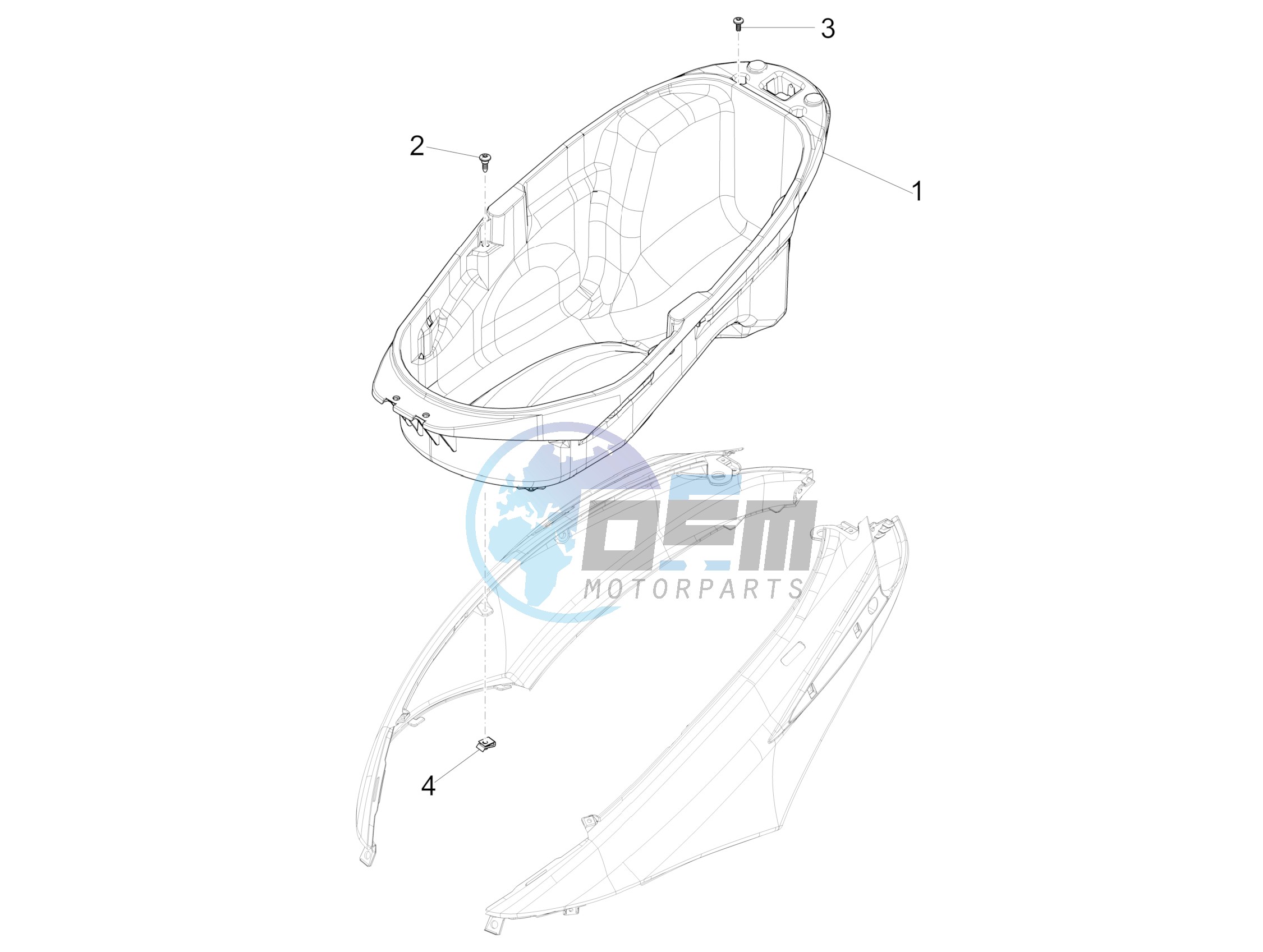 Helmet housing - Undersaddle