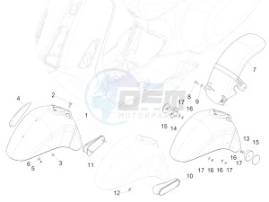 PRIMAVERA 150 4T 3V IGET ABS-NOABS E2-E3-E4 (APAC) drawing Wheel housing - Mudguard