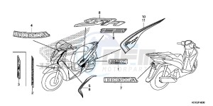 SH125ASG SH125D UK - (E) drawing MARK/ STRIPE