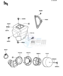 KX 80 G [KX80] (G1-G2) [KX80] drawing AIR CLEANER