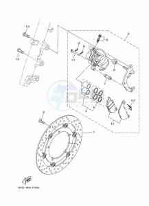 YZF320-A YZF-R3 (B7PH) drawing FRONT BRAKE CALIPER