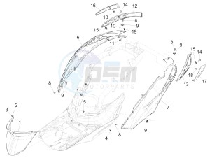 Liberty 150 iGet 4T 3V ie ABS (APAC) drawing Side cover - Spoiler