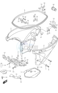 DF 25A drawing Side Cover Remote Control w/Power Tilt