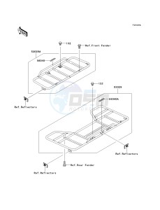 KLF 250 A [BAYOU 250] (A1-A3) [BAYOU 250] drawing CARRIER-- S- --- CN- -