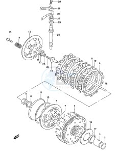 GZ250 (P19) drawing CLUTCH