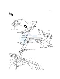 NINJA ZX-10R ZX1000JFFA FR XX (EU ME A(FRICA) drawing Steering Damper