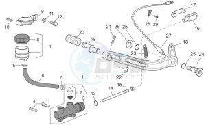 Griso S.E. 1200 8V drawing Rear master cylinder