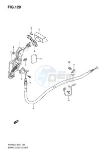 AN400 BURGMAN EU-UK drawing BRAKE LOCK LEVER