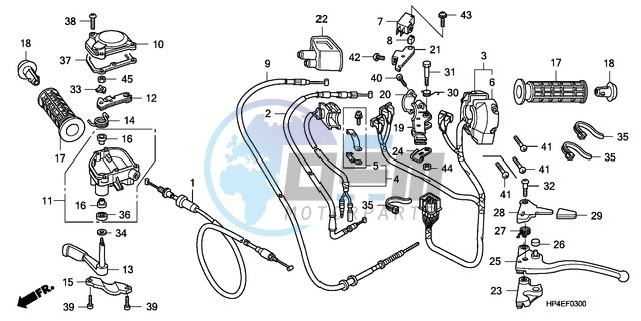 HANDLE LEVER/SWITCH/CABLE