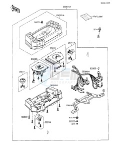 ZX 600 [NINJA 600R] (C3-C7) [NINJA 600R] drawing METER-- S- -