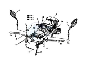 SYMPHONY ST 125I/ABS (XB12WW-EU) (E4) (L8-M0) drawing HEADLIGHT COMPLETE