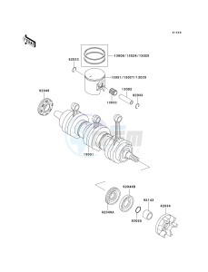 JT 900 B [900 STS] (B3-B4) [900 STS] drawing CRANKSHAFT_PISTON-- S- -