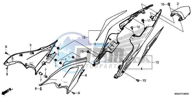 SIDE COVER/ REAR COWL
