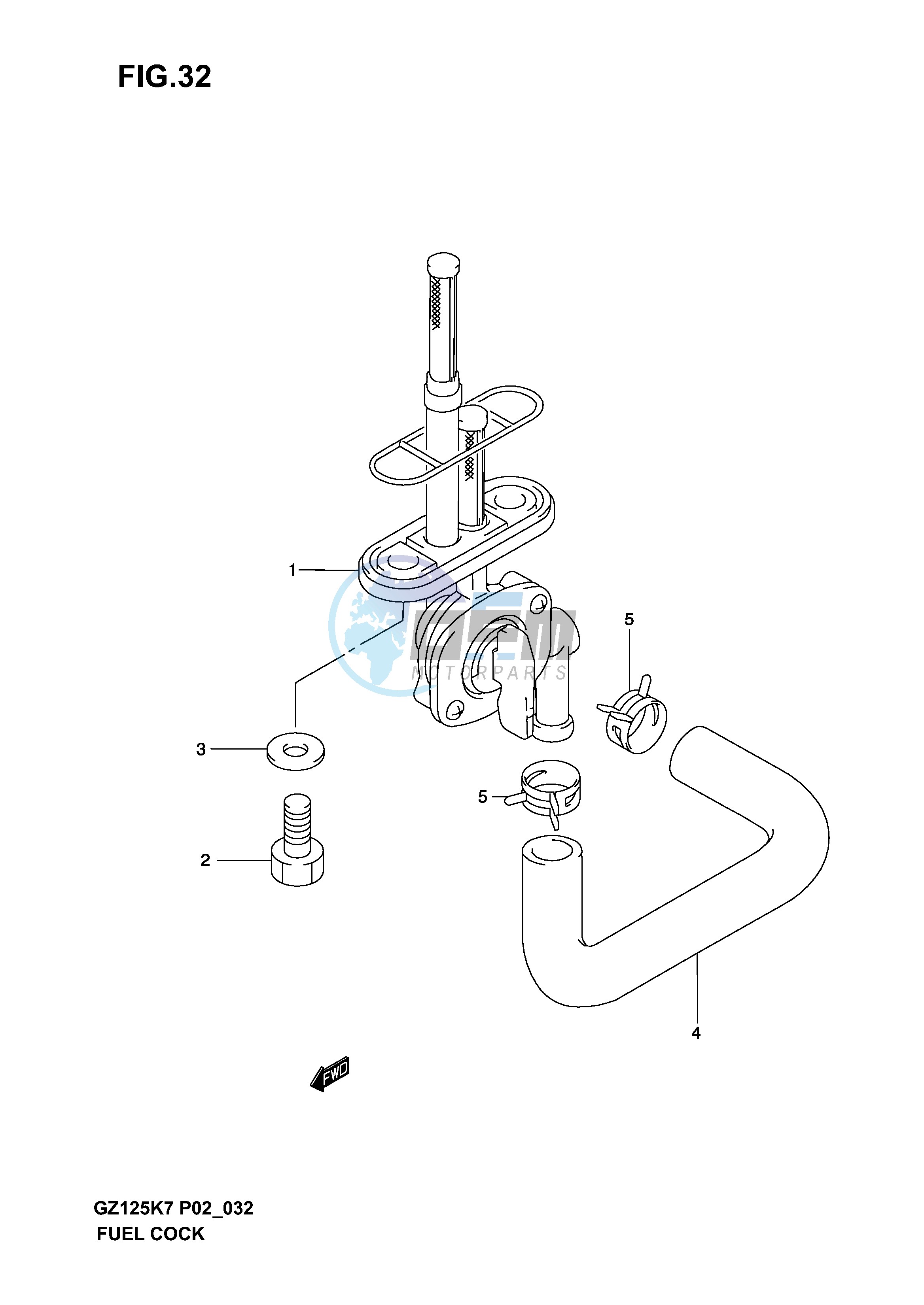 FUEL COCK (MODEL K3 K4 K5 K6)