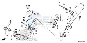 NC700SAD NC700S ABS 2ED - (2ED) drawing EXHAUST MUFFLER