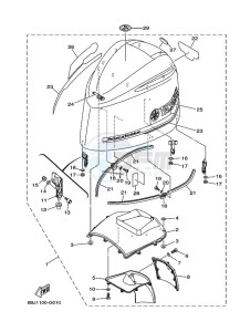 LF350TXR-2009 drawing FAIRING-UPPER