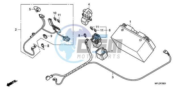 BATTERY (CBR1000RA)