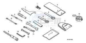 CBF1000SA UK - (E / ABS MKH) drawing TOOLS